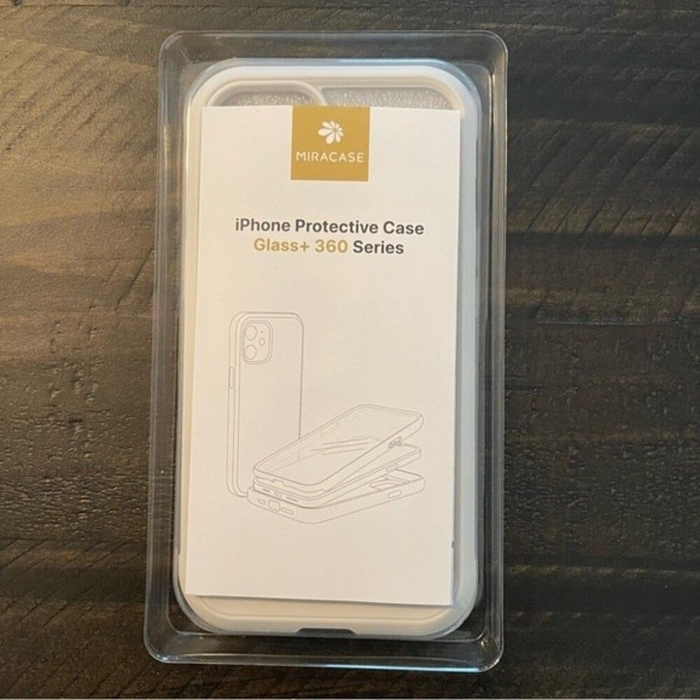 Miracase iPhone 13 White Protective Case Glass + 360 Series New in Box!